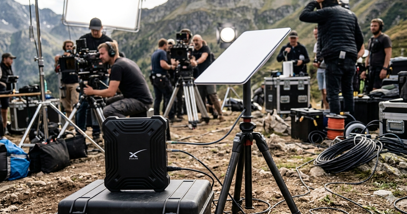 Starlink auf Filmset